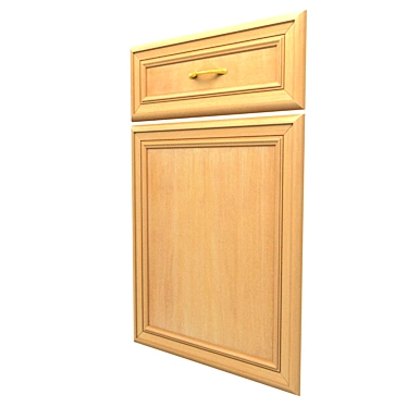 Classic Ornament Cabinet Door 3D model image 1 