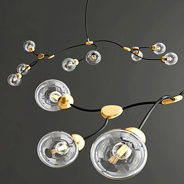 Elegant Ivy Pendant Light 3D model image 1 