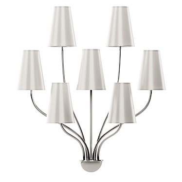 Mid-Century Delisle Sconces 3D model image 1 