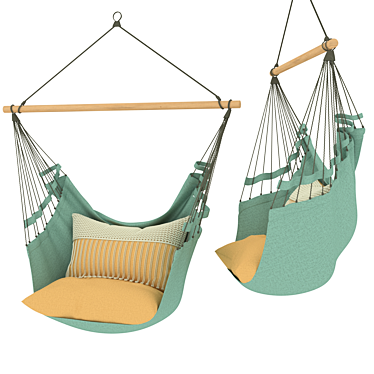 Relax in Style: Hammock Chair 3D model image 1 