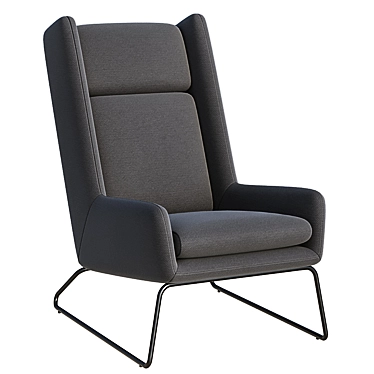 Hicks Modern Armchair: Sleek & Stylish 3D model image 1 