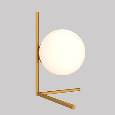 Elegant Gold MJ IC Table 3D model image 1 
