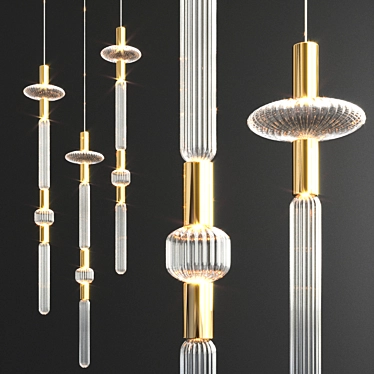 Elegant Illumination: Cipher Pendant Light 3D model image 1 