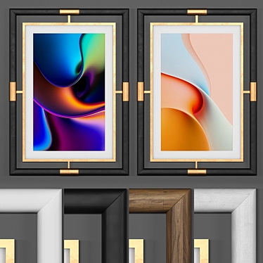 Elegant Baguette Frame for Interior 3D model image 1 