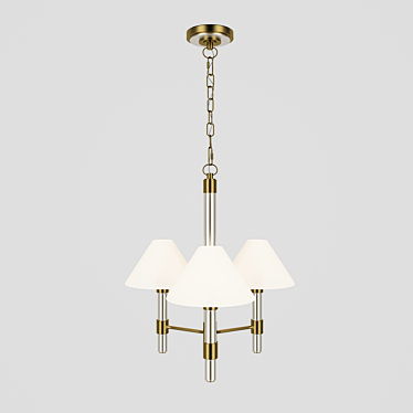 Radiant Glow Mini Chandelier 3D model image 1 