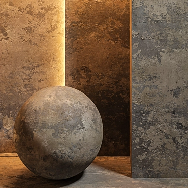 Artisanal Plaster Texture: 4K Seamless 3D model image 1 