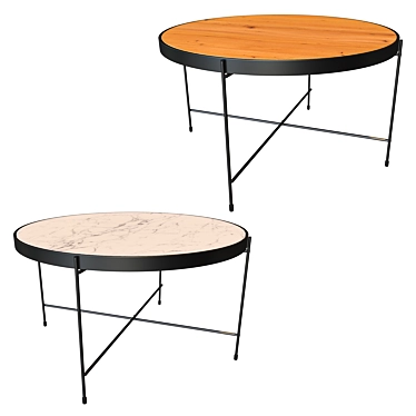 HADBJERG Coffee Table: Stylish, Compact, Functional 3D model image 1 
