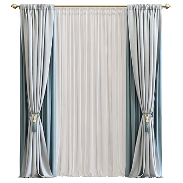 Revamp Your Space with Curtain 748 3D model image 1 