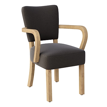 Elegant Irvington Carver Chair 3D model image 1 