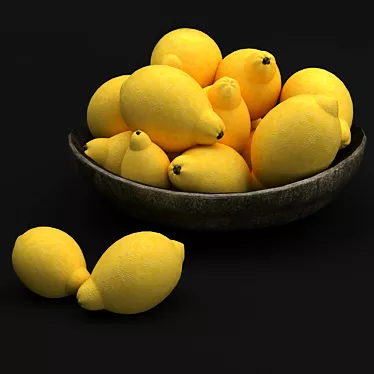 Citrus Bliss: Exquisite Lime Décor 3D model image 1 