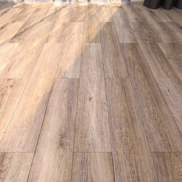 Yurtbay Barkwood Beige: Multitextured Parquet Tiles 3D model image 1 