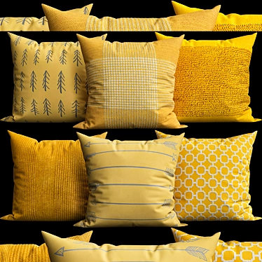 Cozy Home Decor Pillows 3D model image 1 