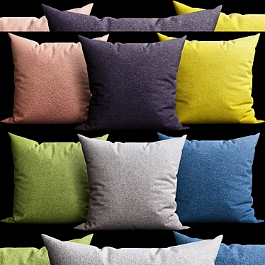 Elegant Cushion Set 3D model image 1 