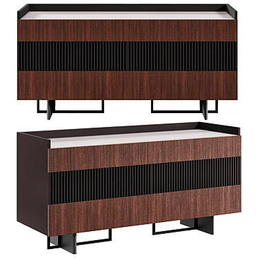 Sleek Keith Sideboard: Modern Versatility & Style 3D model image 1 