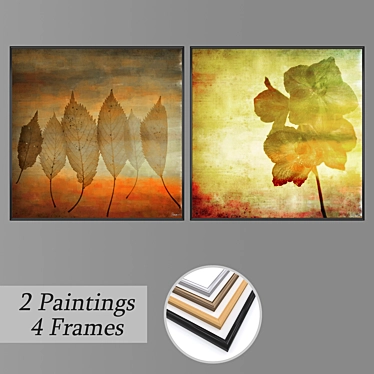 Elegant Wall Art Set: No. 2704 3D model image 1 