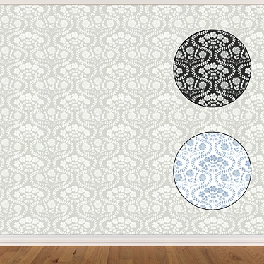 Title: Seamless Wallpaper Set with 3 Textures 3D model image 1 