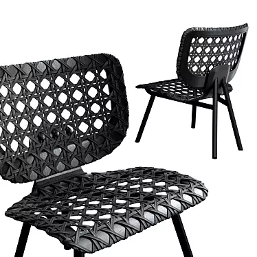 Elegant Aerial Lounge Chair 3D model image 1 