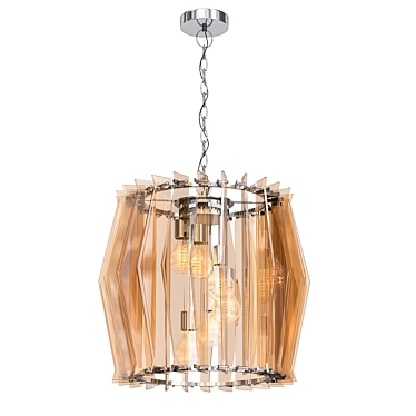 Elegant Twist Chandelier 3D model image 1 