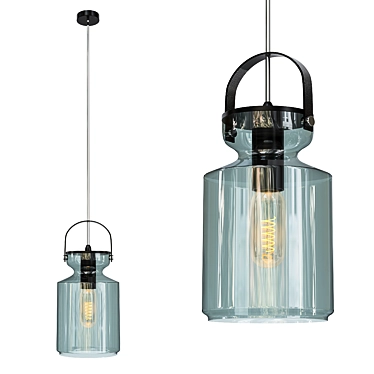 Modern Glass Pendant Light 3D model image 1 