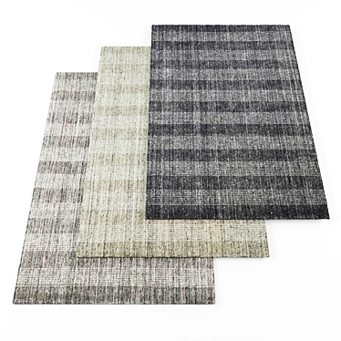 5-Piece Rugs Set | Textured Designs | Random Assortment 3D model image 1 