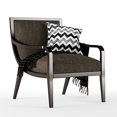 Elegant Caracole Chair with Curvaceous Design 3D model image 1 