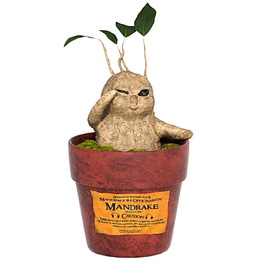 Magical Mandrake Root: Authentic Harry Potter Collectible 3D model image 1 