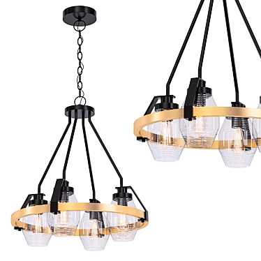 Elegant Illumination: Gerolamo Chandelier 3D model image 1 