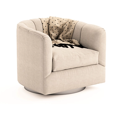 Elegant Lounge Armchair 3D model image 1 