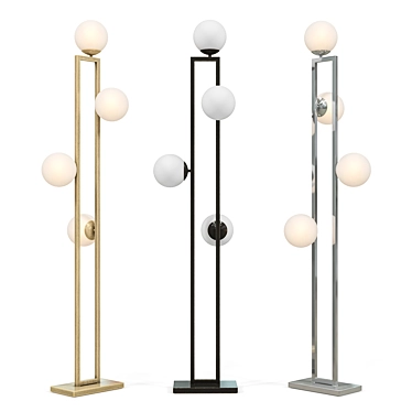 Elegant Pascal Floor Lamp 3D model image 1 