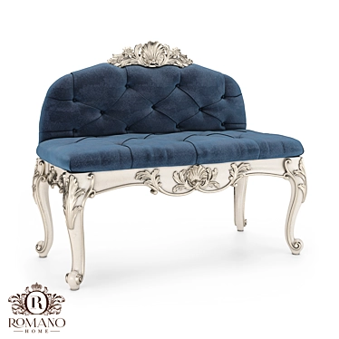 Romano Home Handcrafted Olivia Bench 3D model image 1 