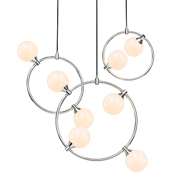 Elegant Glass Pendant Lights 3D model image 1 