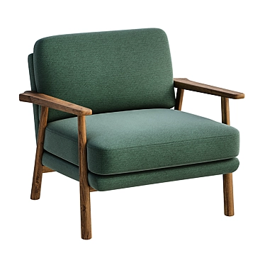 Versatile Lars Accent Chair: Customizable Colors 3D model image 1 