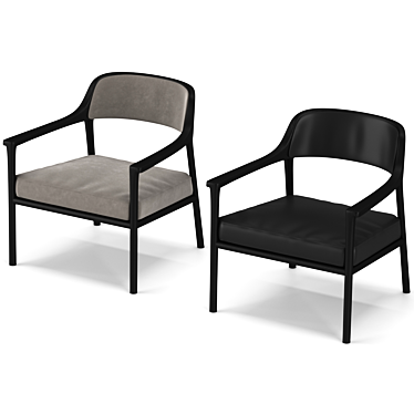 Scandinavian Craftsmanship: Walter Armchair 3D model image 1 