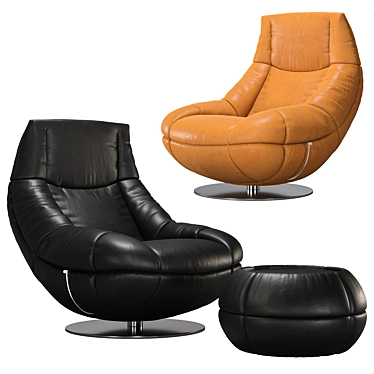 Elegant DS-166 Armchair: Comfort Redefined 3D model image 1 