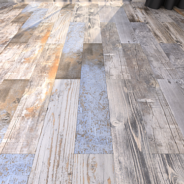 Yurtbay Vintage Multi: Authentic Parquet Flooring 3D model image 1 