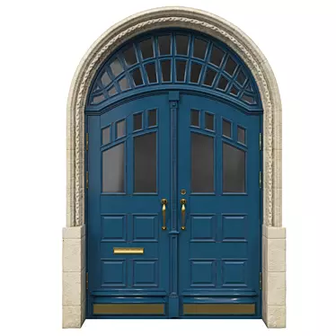 Elegant Classic Door 3D model image 1 