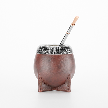 South American Yerba Mate Drink 3D model image 1 