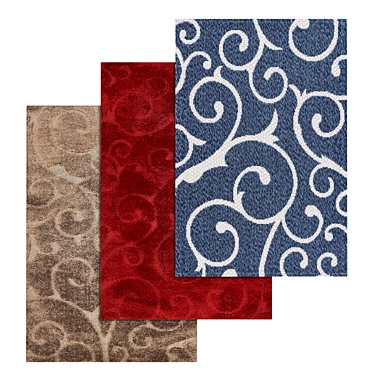 Luxury Carpets Set 3D model image 1 