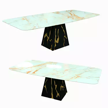 Elegant Porcelain Table 3D model image 1 