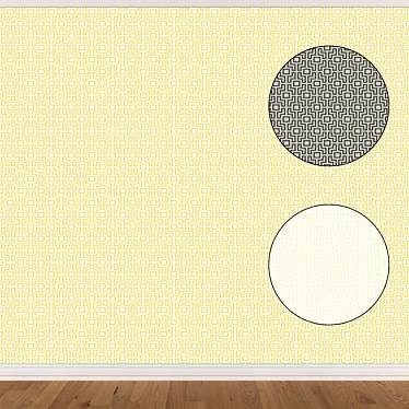 Seamless Wallpaper Set - 3 Colors 3D model image 1 