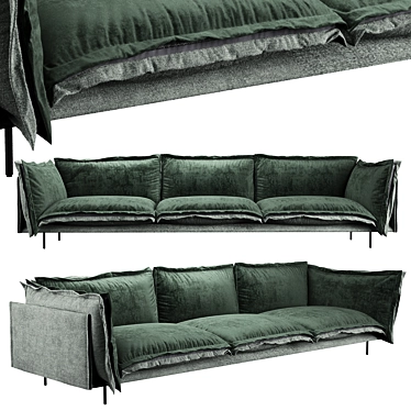 Versa 3-Seater Reversible Sofa 3D model image 1 
