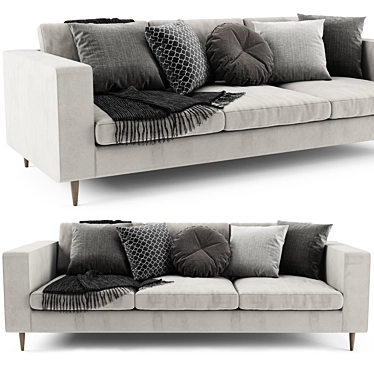 BoConcept Indivi 3 Seater Sofa 3D model image 1 