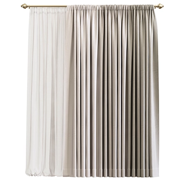 Versatile Curtain 750 3D model image 1 