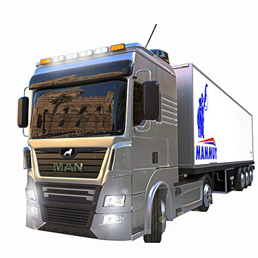 2015 MAN-Truck 3D Model 3D model image 1 