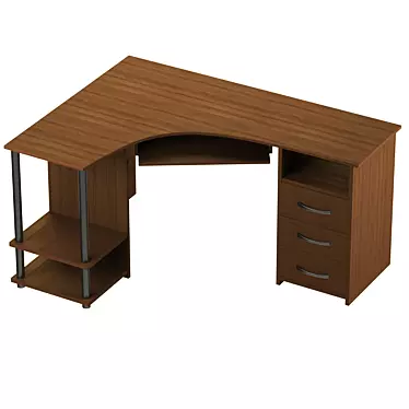 Elegant Computer Desk c237 3D model image 1 