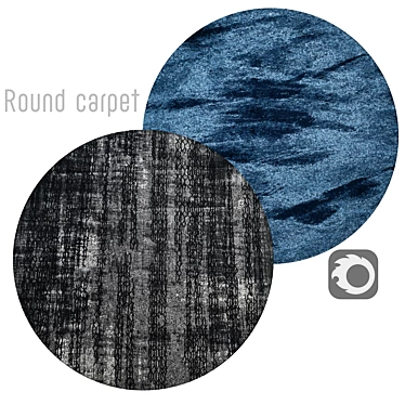 Circular Interior Rug 3D model image 1 