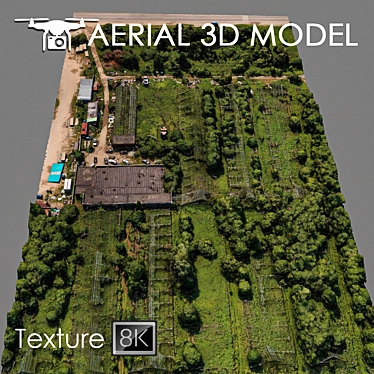 Industrial Zone Aerial Scan 3D model image 1 