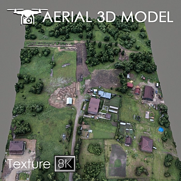 High-quality Aerial 3D Terrain 3D model image 1 