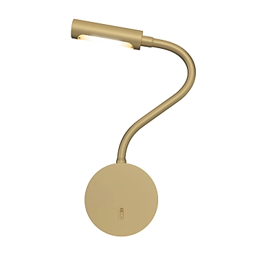 Modern Adjustable Stem Wall Lamp 3D model image 1 