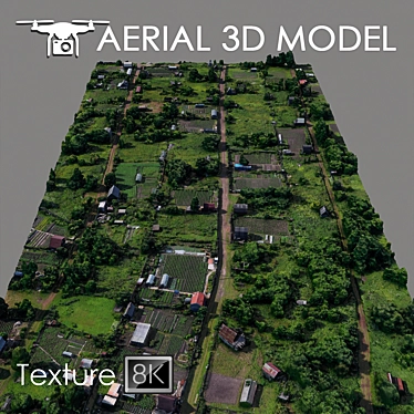 Aerial Landscape Model - Residential Area 3D model image 1 